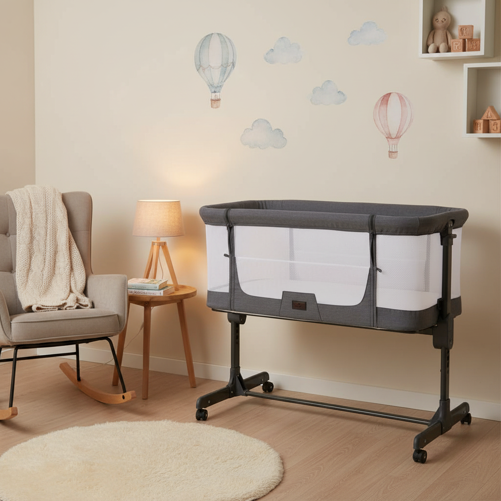 BabyLo Aurora Bedside Crib