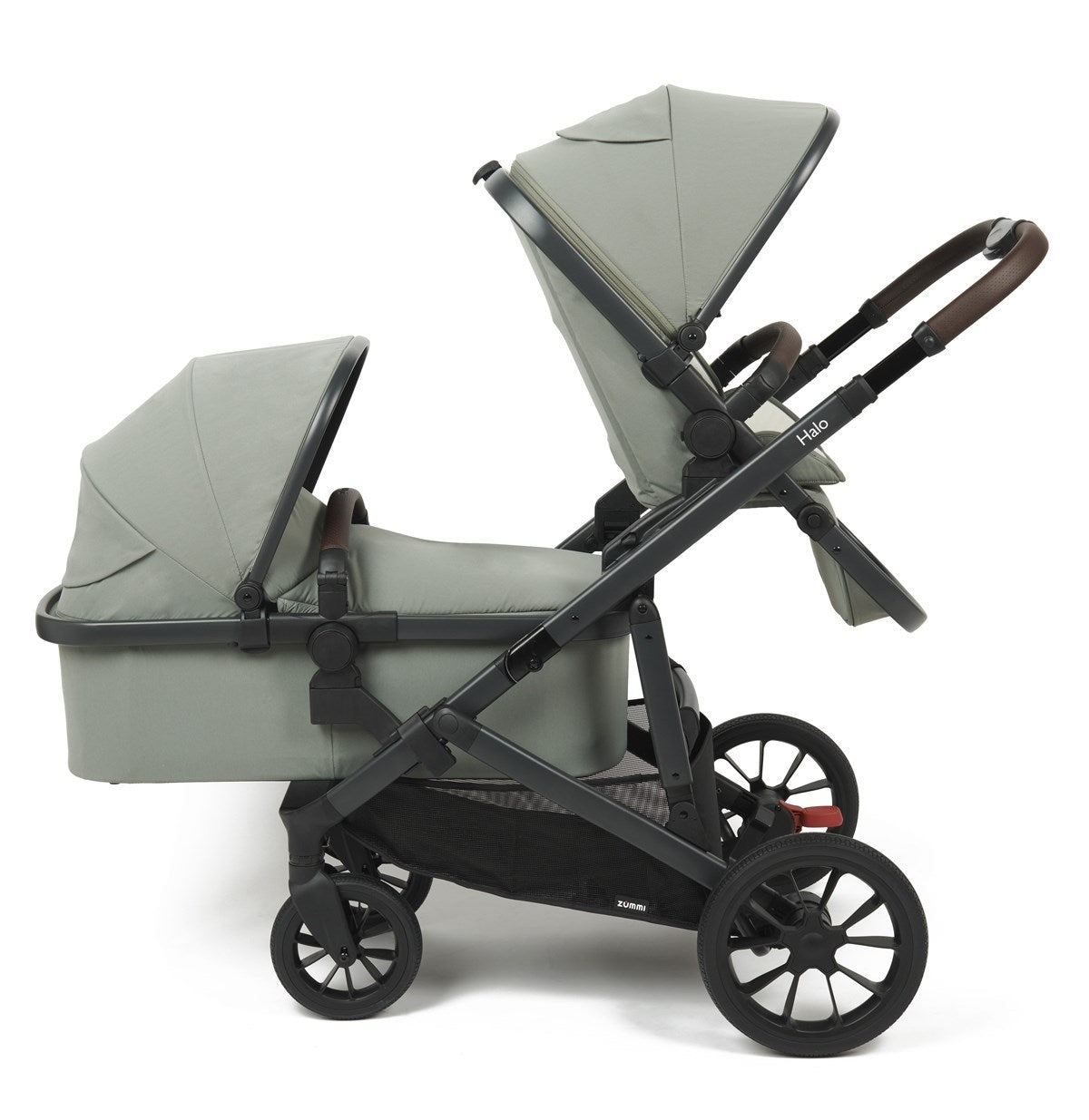 Zummi Halo Twin Complete Set, Sage Green