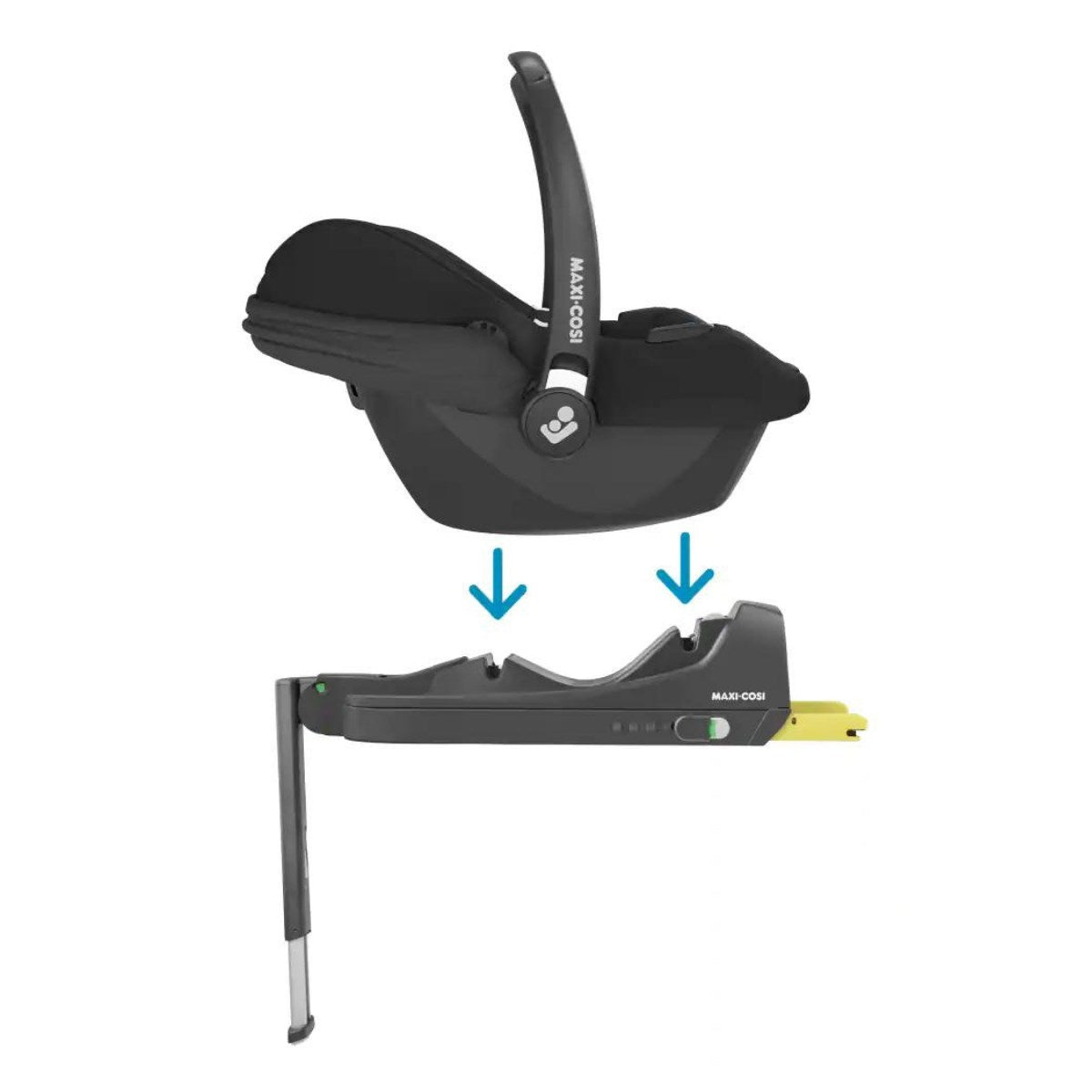 iCandy Peach 7 All-Terrain Complete Bundle + Maxi Cosi Cabriofix iSize Car Seat & Isofix Base - Storm Grey