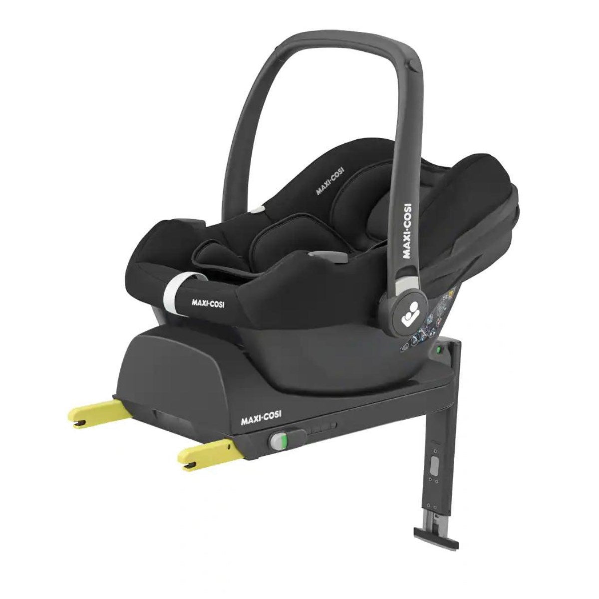 iCandy Peach 7 All-Terrain Complete Bundle + Maxi Cosi Cabriofix iSize Car Seat & Isofix Base - Storm Grey