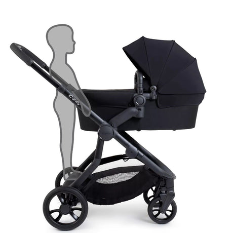 iCandy Orange 4 Complete Bundle Jet Black + Maxi Cosi Cabriofix and Isofix Base,