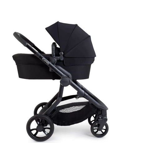 iCandy Orange 4 Complete Bundle Jet Black + Maxi Cosi Cabriofix and Isofix Base,