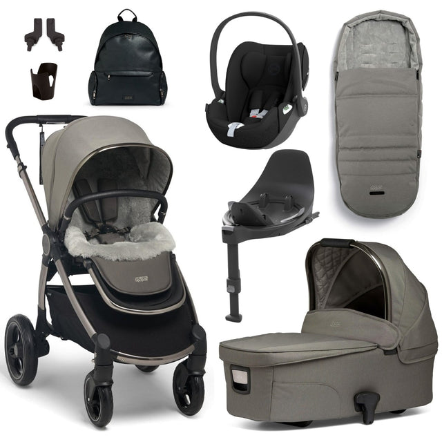 Mamas & Papas Ocarro Complete Travel Bundle with Cybex Cloud T + Base, Mercury