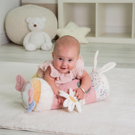 Red Kite Tummy Time Roller, Rose & Ivy