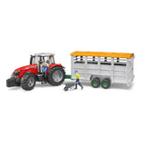 Bruder Livestock trailer with 1 cow 1:16