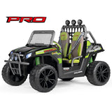Peg Perego Polaris RZR PRO Green Shadow – 24V Off-Road Vehicle for Kids, 6+ years
