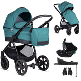 Noordi Sole Go 3in1 + Travel Carrier Car Seat, Teal