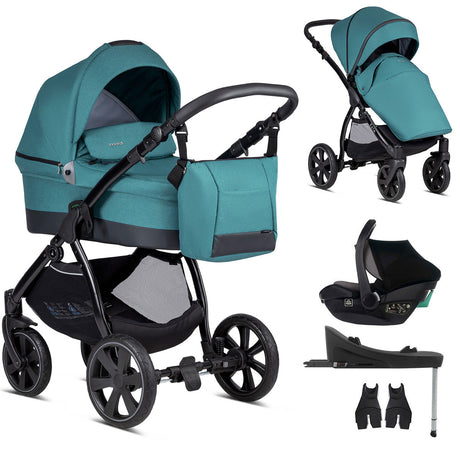 Noordi Sole Go 3in1 + Travel Carrier Car Seat, Teal