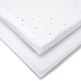 Baby Elegance 2 Pack Jersey Cot Bed Sheets, 140 x 70cm