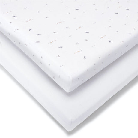 Baby Elegance 2 Pack Jersey Cot Bed Sheets, 140 x 70cm