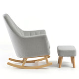 BabyLo Willow Nursing Rocking Chair & Footstool Set
