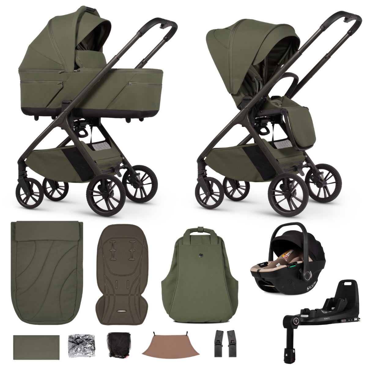 Venicci Tila 4-in-1 with Tiago 360 Car Seat & Base