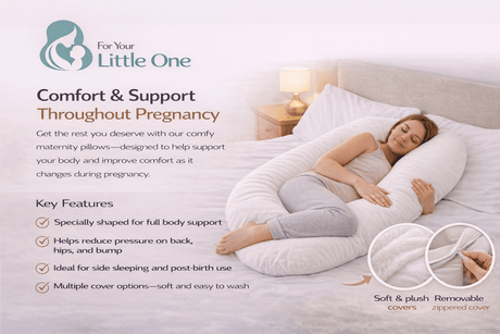 12 Ft Maternity Pillow And Case - White