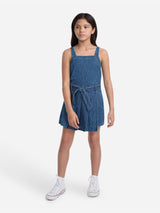 Abercrombie & Fitch Girls Pleated Skort Dress in Blue