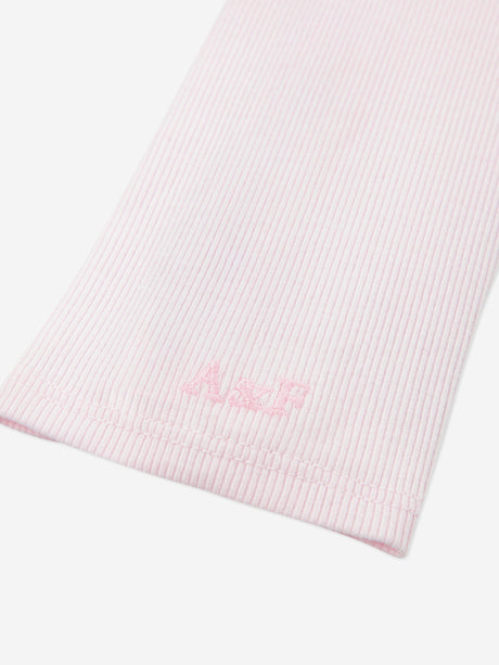 Abercrombie & Fitch Girls Asymmetrical Ruched Long Sleeve Top in Pink