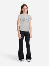 Abercrombie & Fitch Girls Laurel Heart T-Shirt in Grey