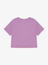 Abercrombie & Fitch Girls New York Crest Boxy T-Shirt in Pink