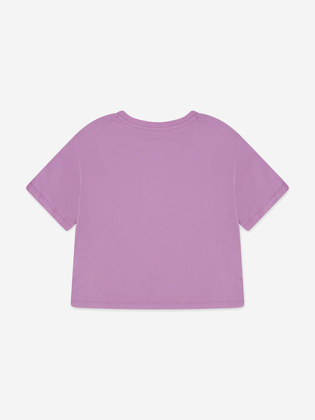 Abercrombie & Fitch Girls New York Crest Boxy T-Shirt in Pink