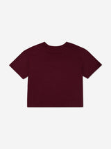 Abercrombie & Fitch Girls Crest Boxy T-Shirt in Red
