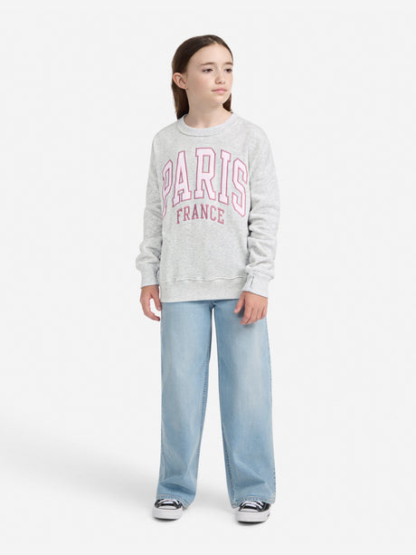 Abercrombie & Fitch Girls I Heart Paris Sweatshirt in Grey