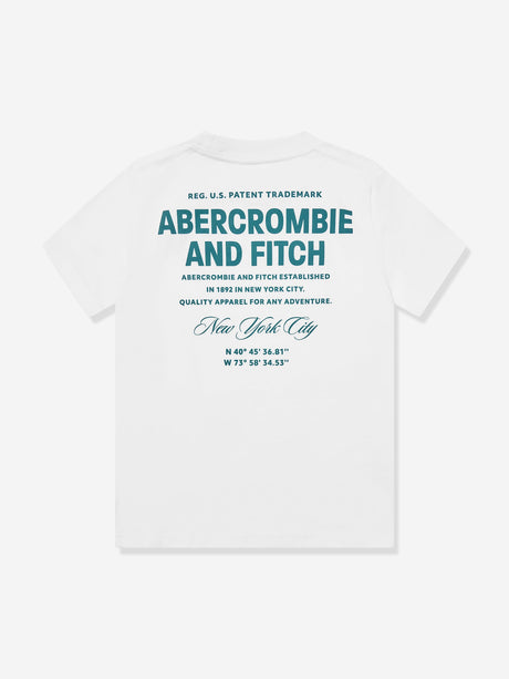 Abercrombie & Fitch Boys City Stack T-Shirt in White