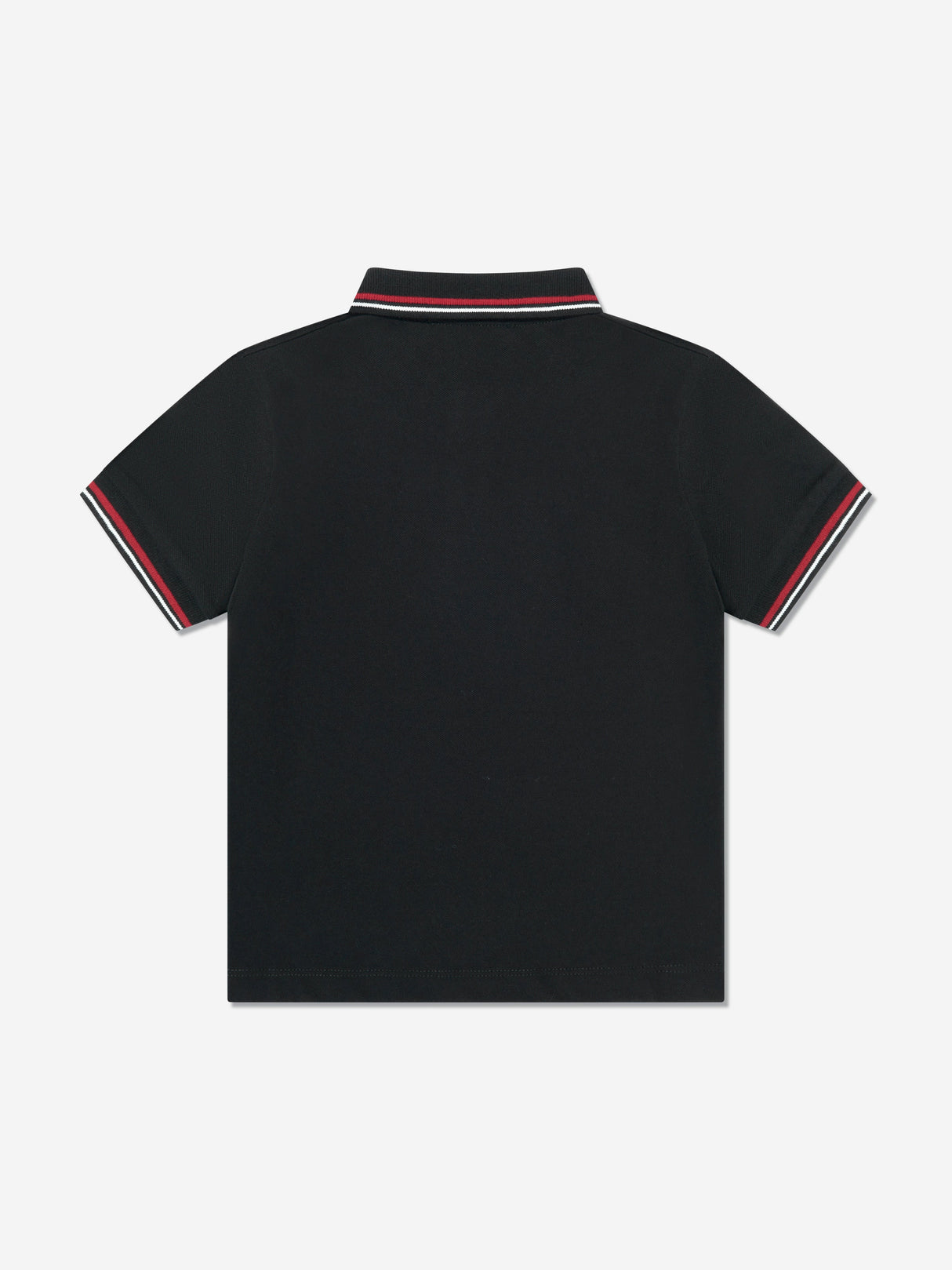 Emporio Armani Boys Logo Polo Shirt in Black