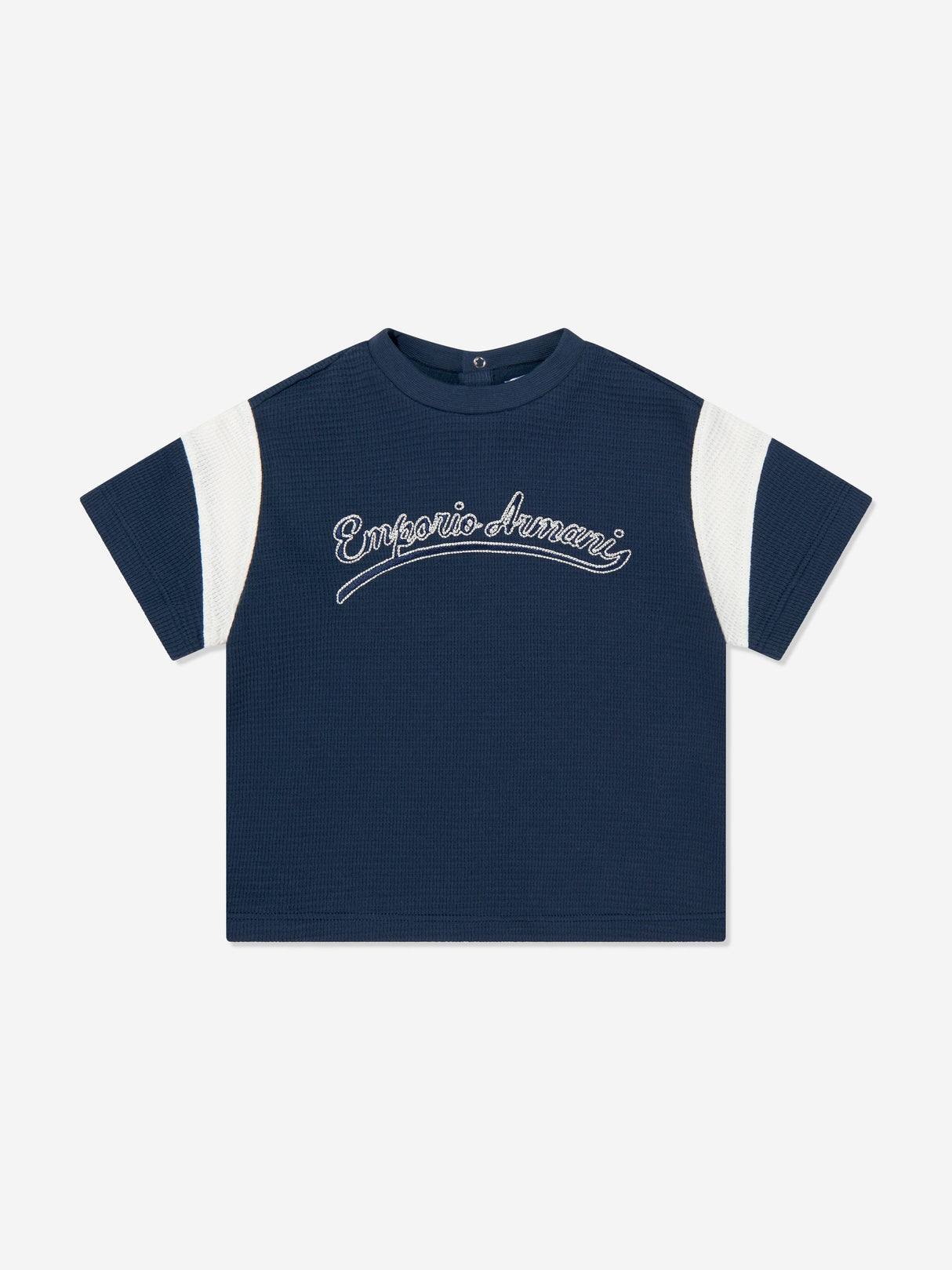 Emporio Armani Baby Boys Logo T-Shirt in Navy