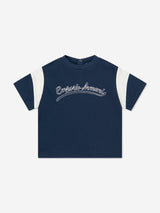 Emporio Armani Baby Boys Logo T-Shirt in Navy