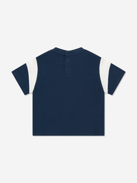 Emporio Armani Baby Boys Logo T-Shirt in Navy
