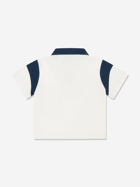 Emporio Armani Baby Boys Eagle Logo Polo Shirt in White