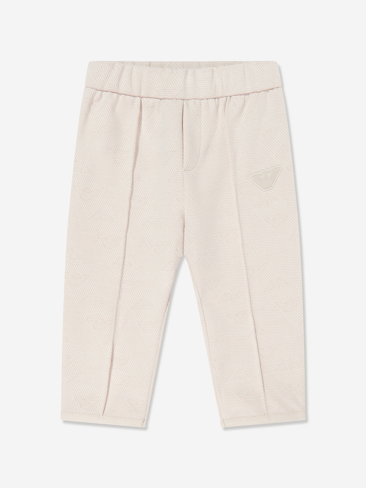 Emporio Armani Baby Boys Eagle Logo Tracksuit in Beige