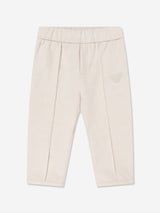 Emporio Armani Baby Boys Eagle Logo Tracksuit in Beige