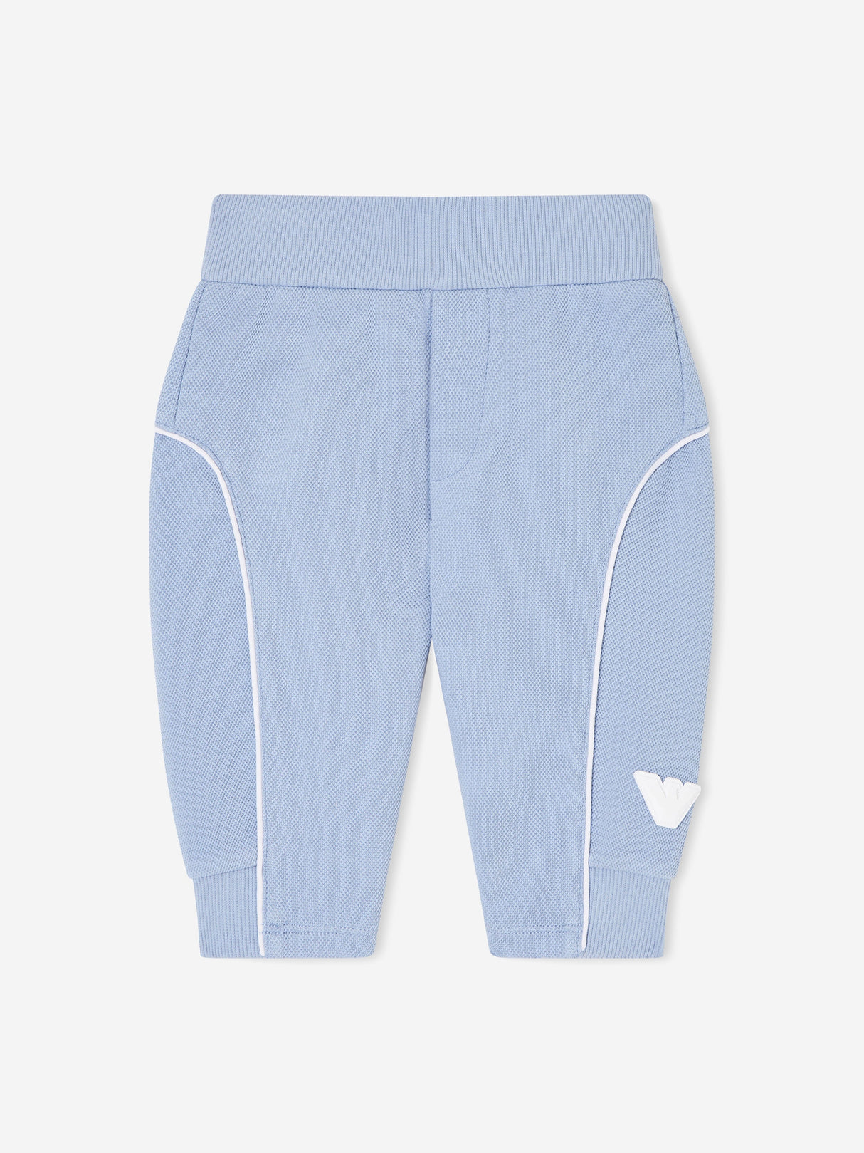 Emporio Armani Baby Boys Eagle Logo Joggers in Blue
