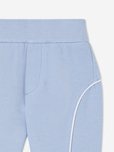 Emporio Armani Baby Boys Eagle Logo Joggers in Blue