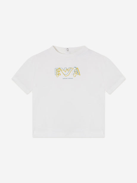 Emporio Armani Baby Boys 2 Pack T-Shirt Set in Blue