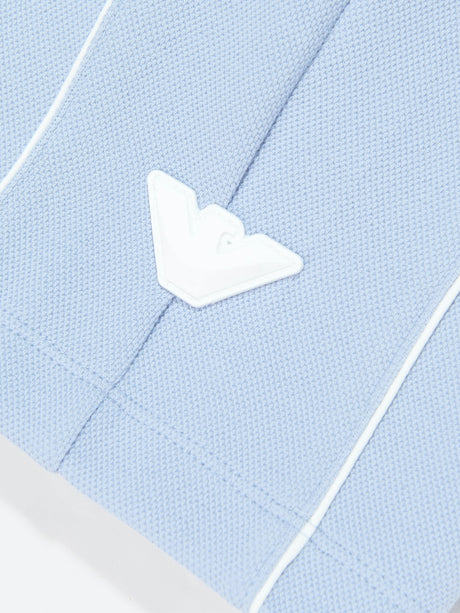 Emporio Armani Boys Eagle Logo Shorts in Blue