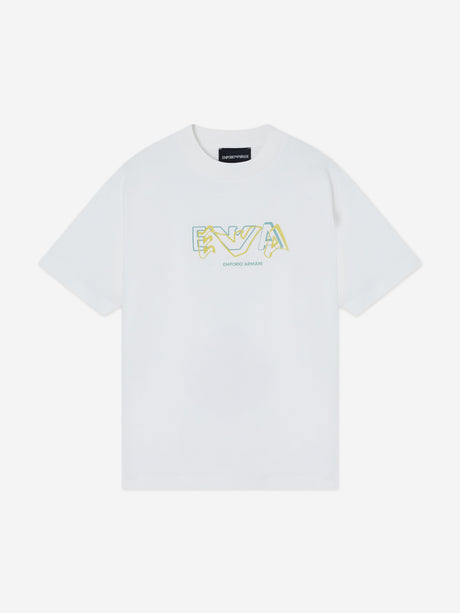 Emporio Armani Boys 2 Pack T-Shirt Set in Blue