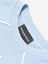 Emporio Armani Boys Logo T-Shirt in Blue