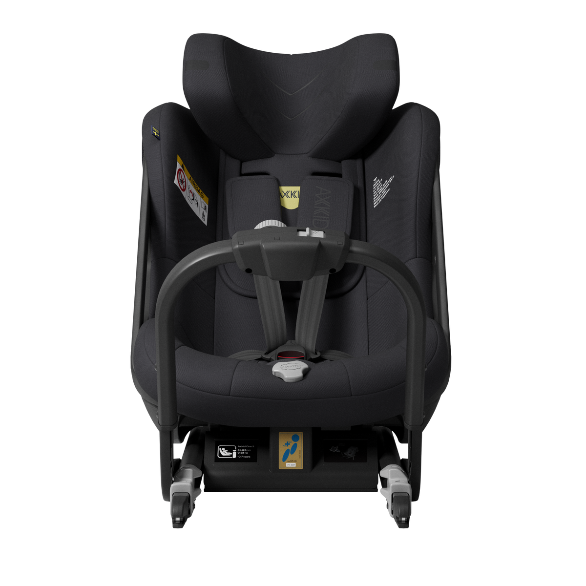 Axkid One 3 i-Size Car Seat 61-125cm, Coastal Storm Black