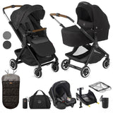 Jané Newel 10-Piece Complete Travel System Bundle  - Cold Black
