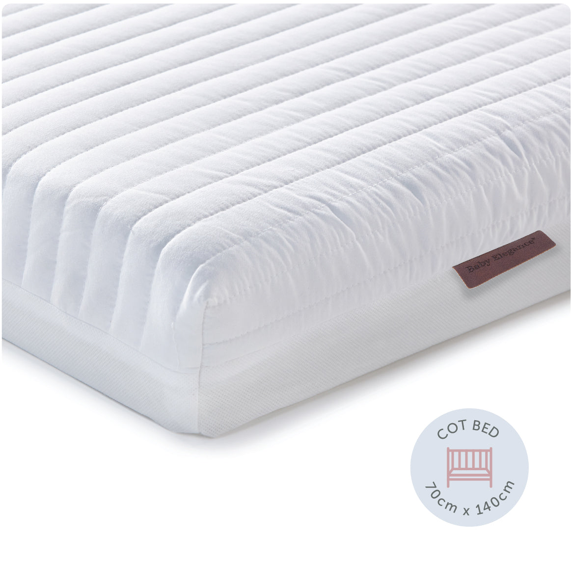 Baby Elegance Micro Fibre Cotbed Mattress, 140 x 70cm
