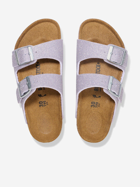 BIRKENSTOCK Girls Arizona Shiny Glitter Sandals in Purple