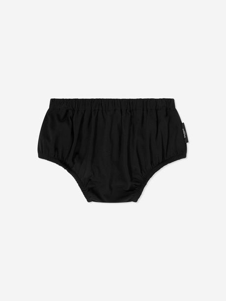 Balmain Baby Girls Striped Logo Dress in Black