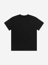 Balmain Girls Striped Logo Jersey Dress in Black