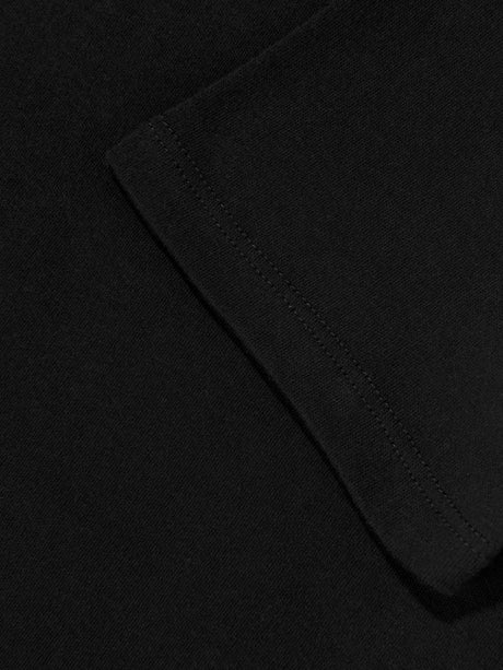 Balmain Girls Striped Logo Jersey Dress in Black