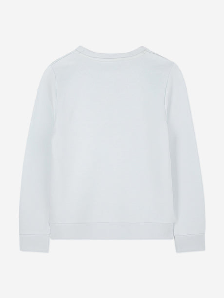 BOSS Boys Logo Print Sweatshirt in Blue