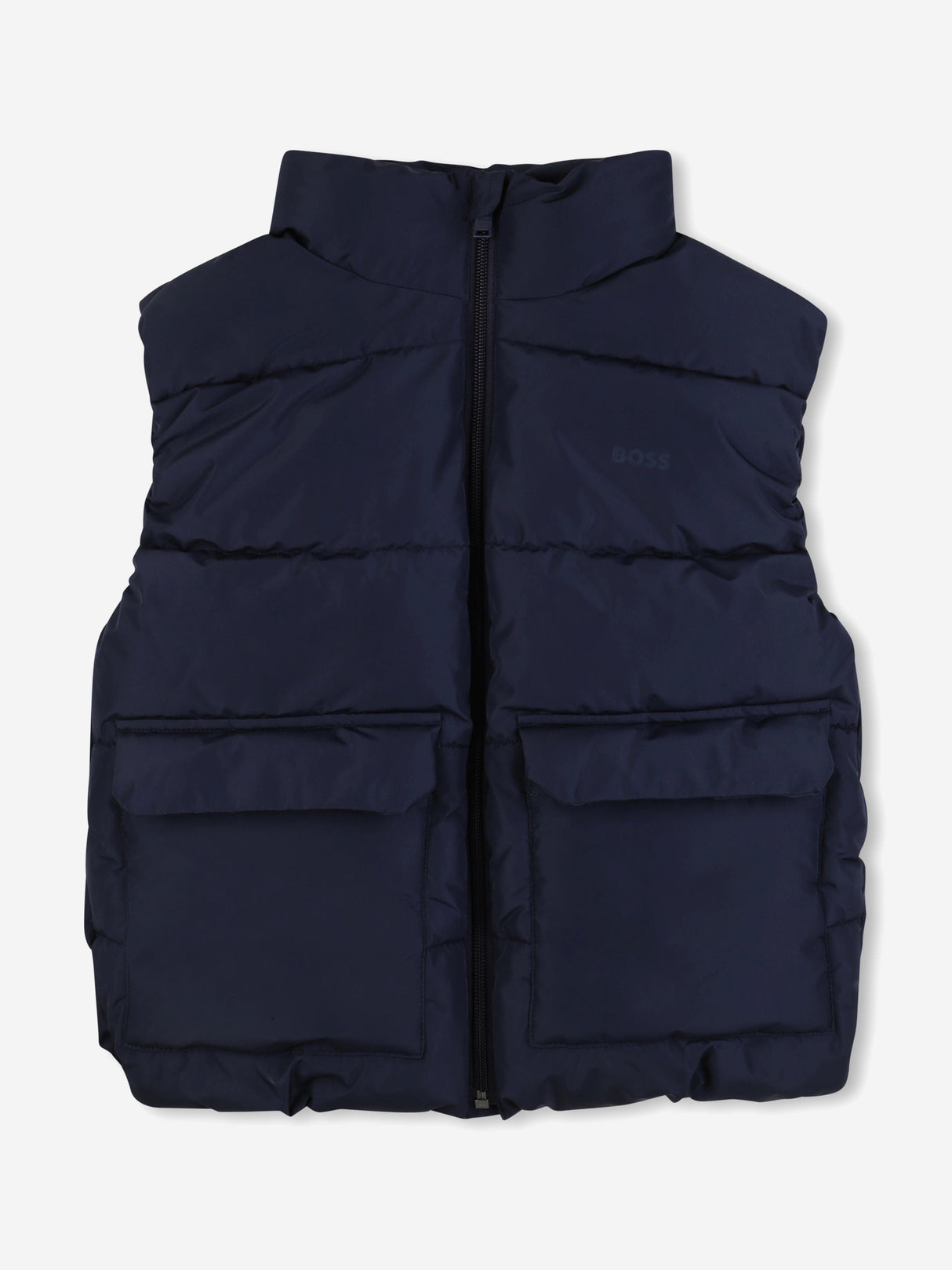 BOSS Boys Down Padded Gilet in Navy