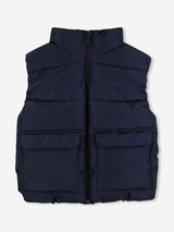 BOSS Boys Down Padded Gilet in Navy