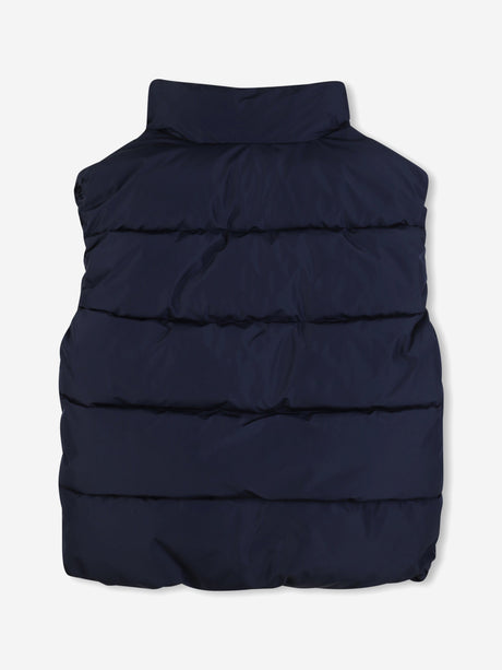 BOSS Boys Down Padded Gilet in Navy
