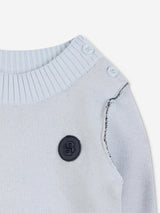 BOSS Baby Boys Monogram Jumper in Blue